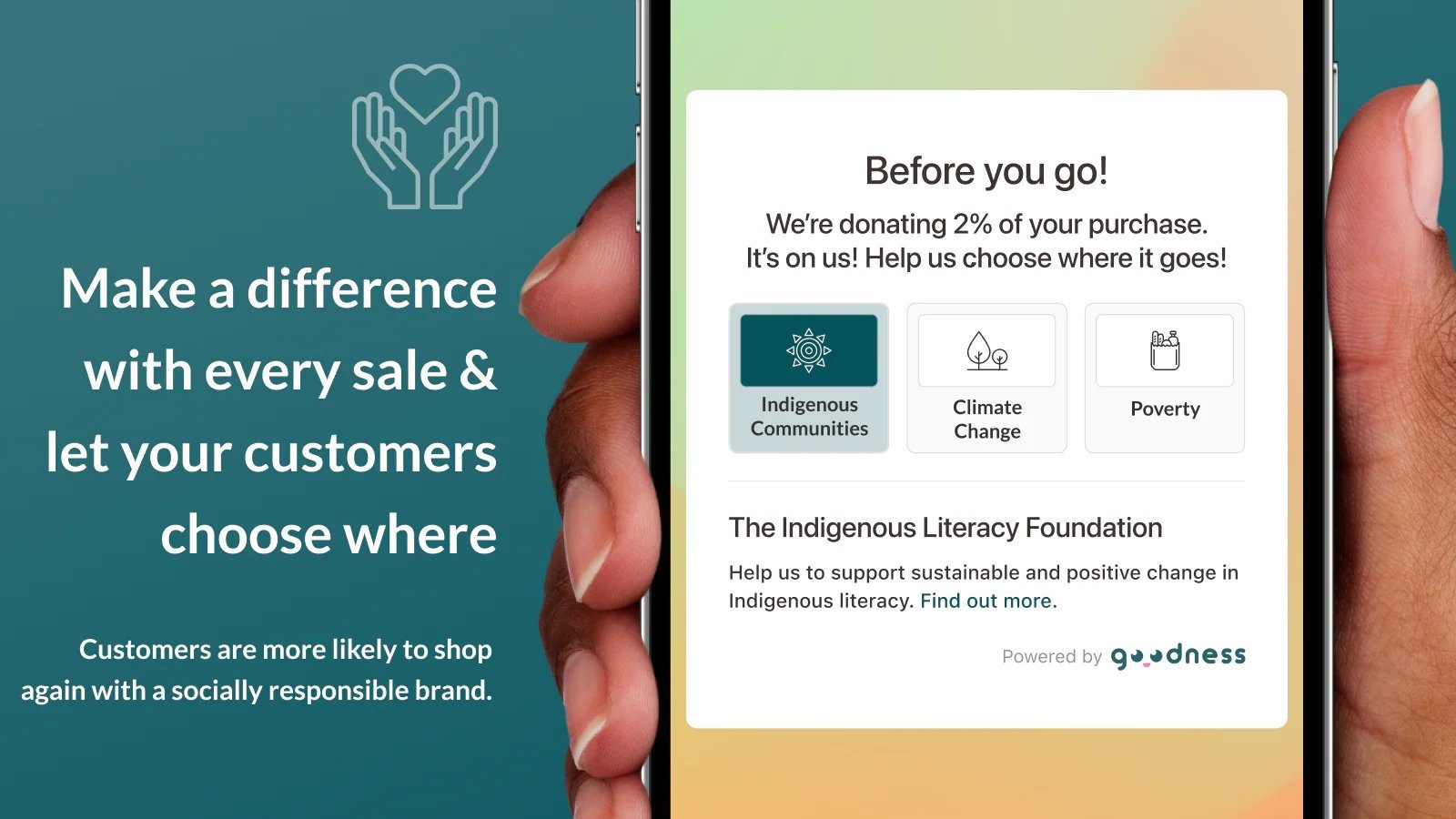 We Are Goodness, the donation platform founded by Edward Cameron, helping shoppers donate to charity at checkout